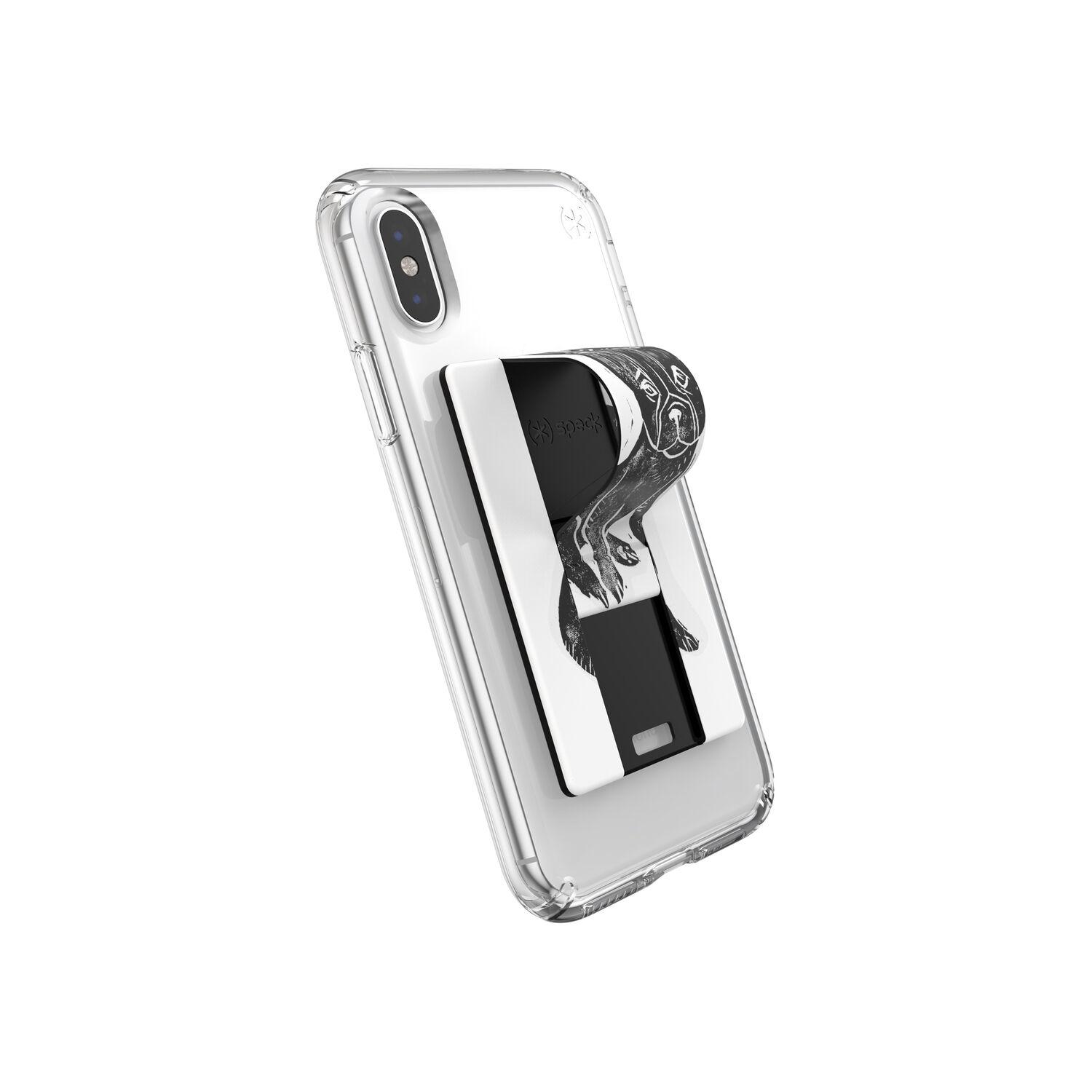 Speck Grabtab Animal Kingdom Collection Supporto passivo Telefono cellulare/smartphone Nero, Bianco (GrabTab Universal - Pugsta