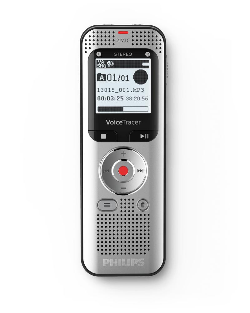 Philips Voice Tracer DVT2050/00 dittafono Flash card Argento (Acer Dvt2050/00 Dictaphone - Flash Card Silver - Warranty: 12M)