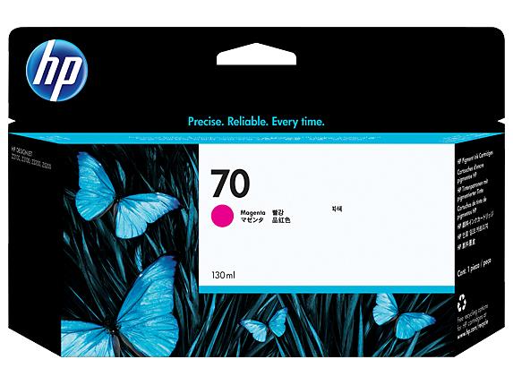 HP 70 Magenta 130 ml Ink Cartridge Use in selected