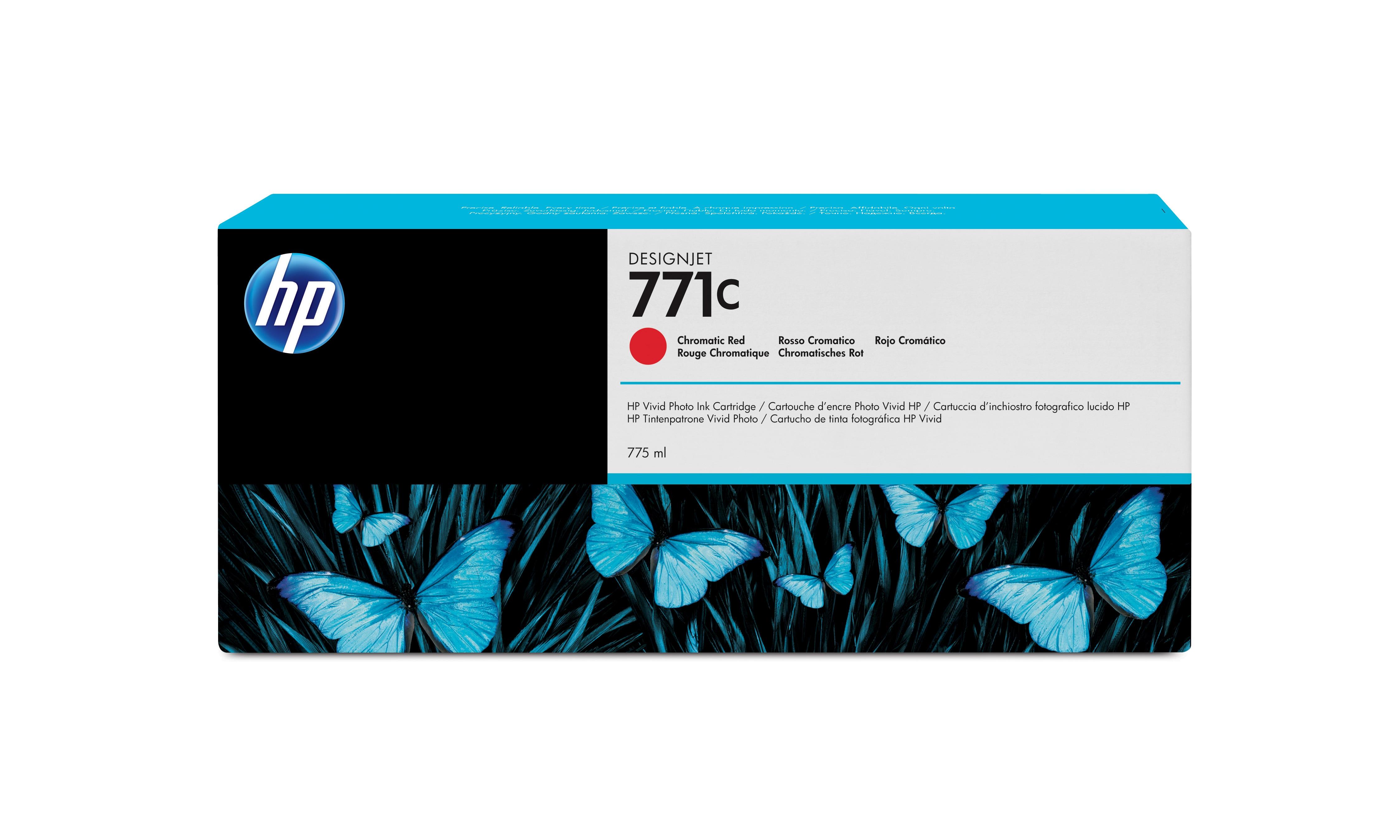 HP 771C - 775 ml - rosso cromatico - originale -