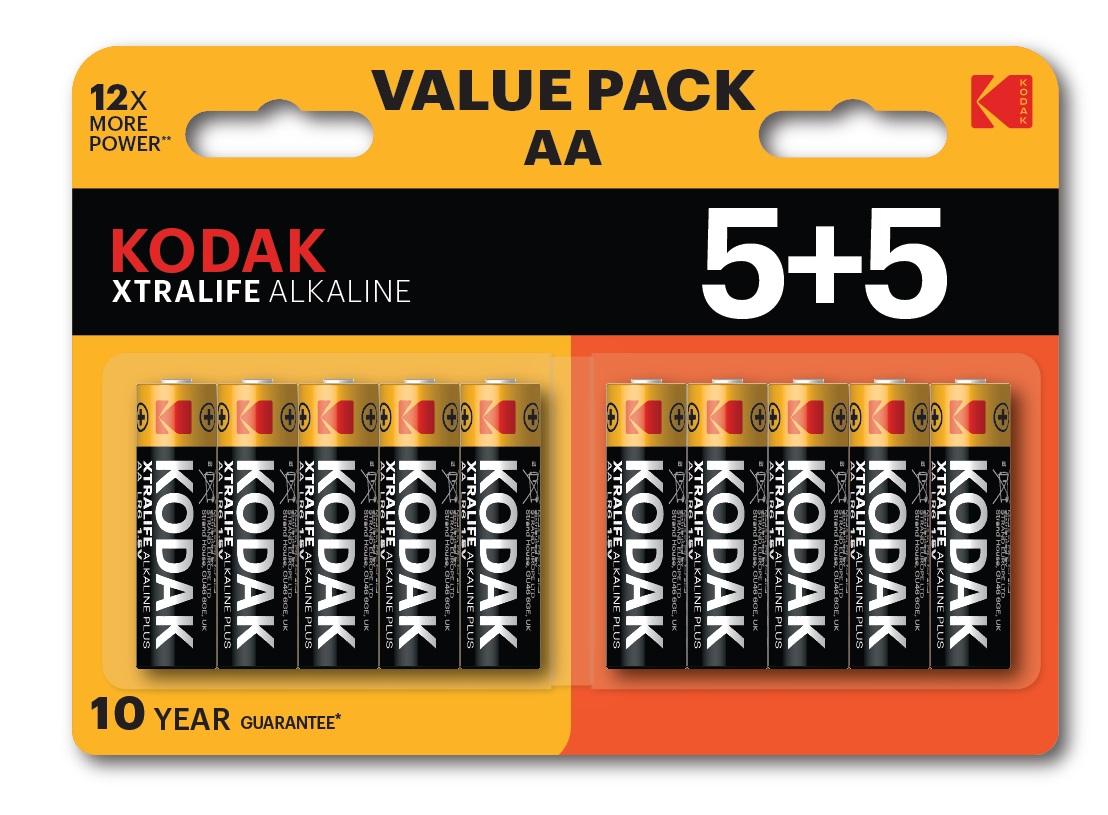 KODAK PILE ALKALINE XTRA STILO AA BLISTER 10 PZ 30423459