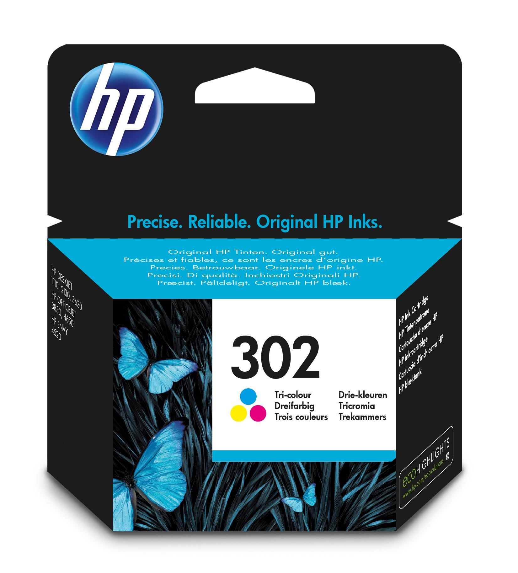 HP 302 Tri-color Ink Cartridge Blister