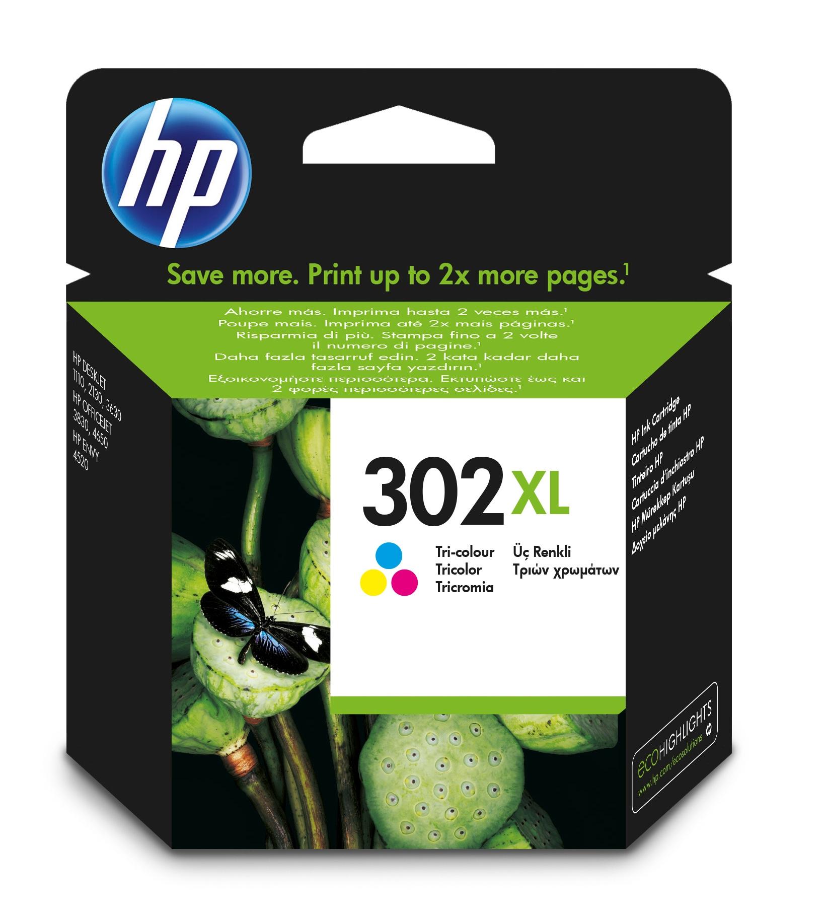 HP 302XL ink cartridge Tri-color