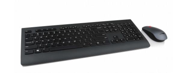 Lenovo 4X30H56824 tastiera Mouse incluso Universale RF Wireless QWERTY Finlandese, Svedese Nero (Lenovo Professional Combo - Ke