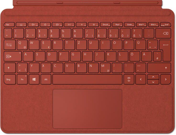 Microsoft Go Type Cover Rosso QWERTZ Inglese