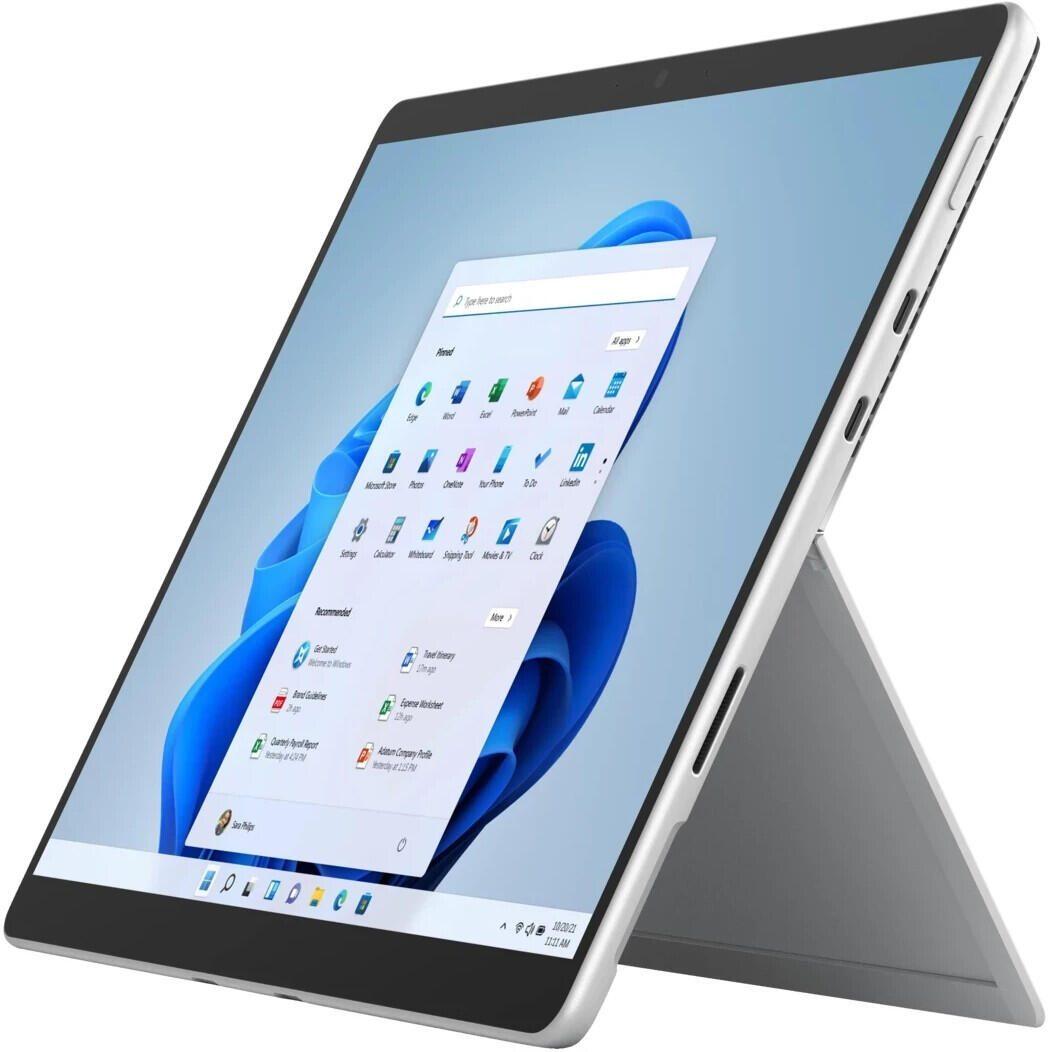 Microsoft Surface Pro 8 4G LTE 256 GB 33 cm 13 Intel Core i5 16 GB Wi-Fi 6 802.11ax Windows 11 Pro Platino (MICROSOFT SURFACE P