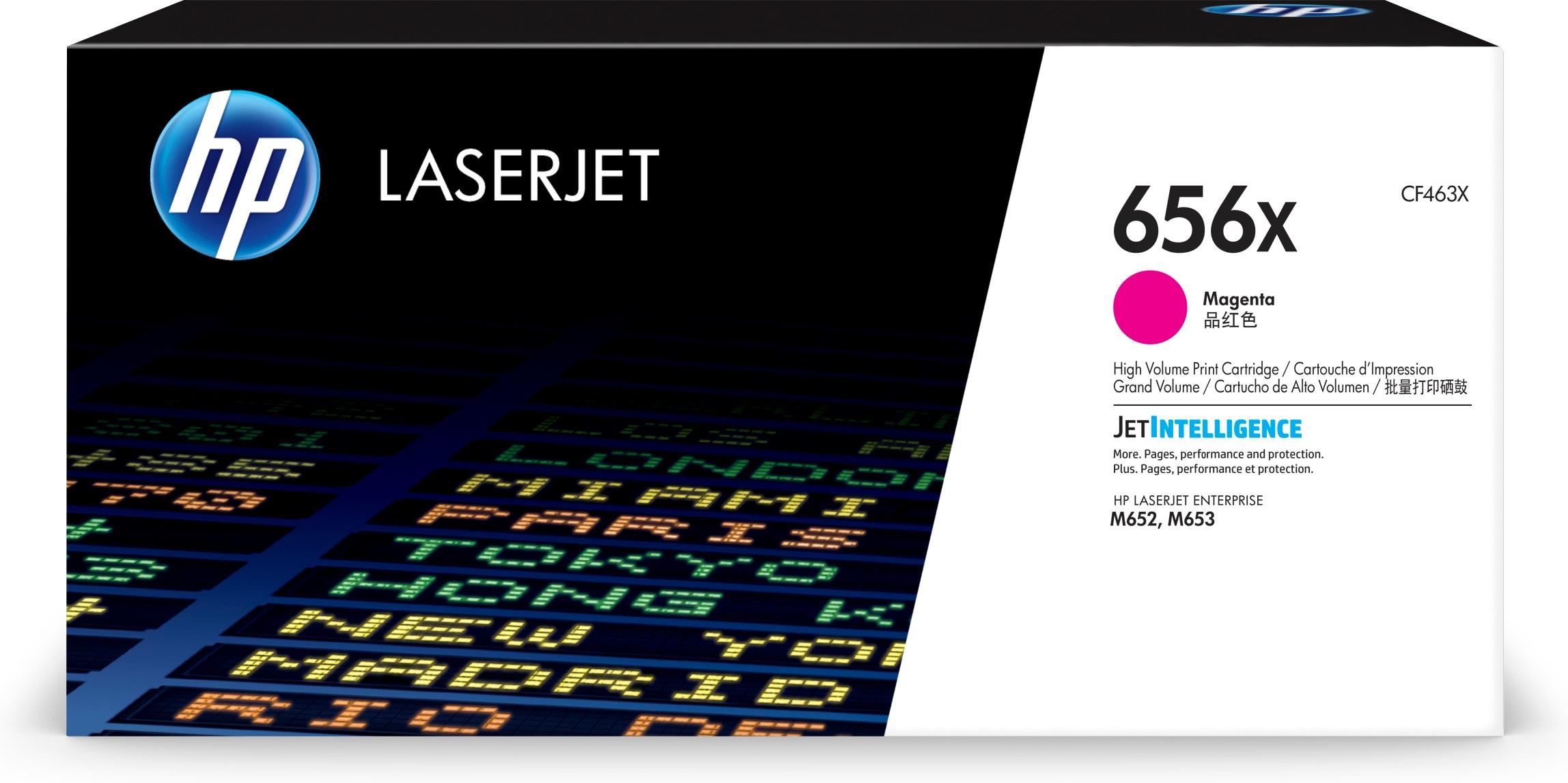 HP 656X Magenta LaserJet Toner Cartridge - Toner - M - per HP Color LaserJet Enterprise M652 / M653 / HP Color LJ Managed E6505