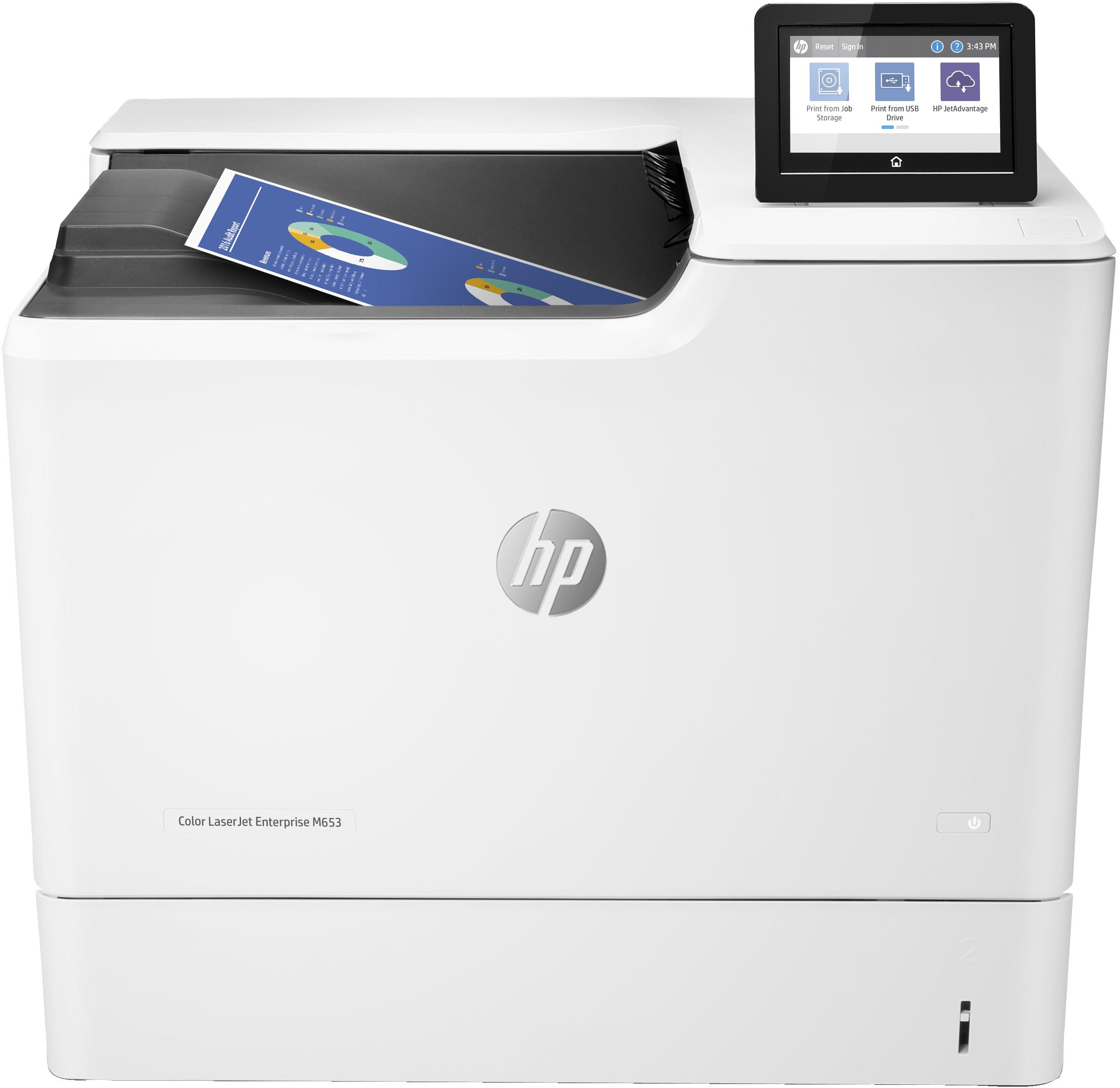 HP Color LaserJet Enterprise M653dn, Stampa