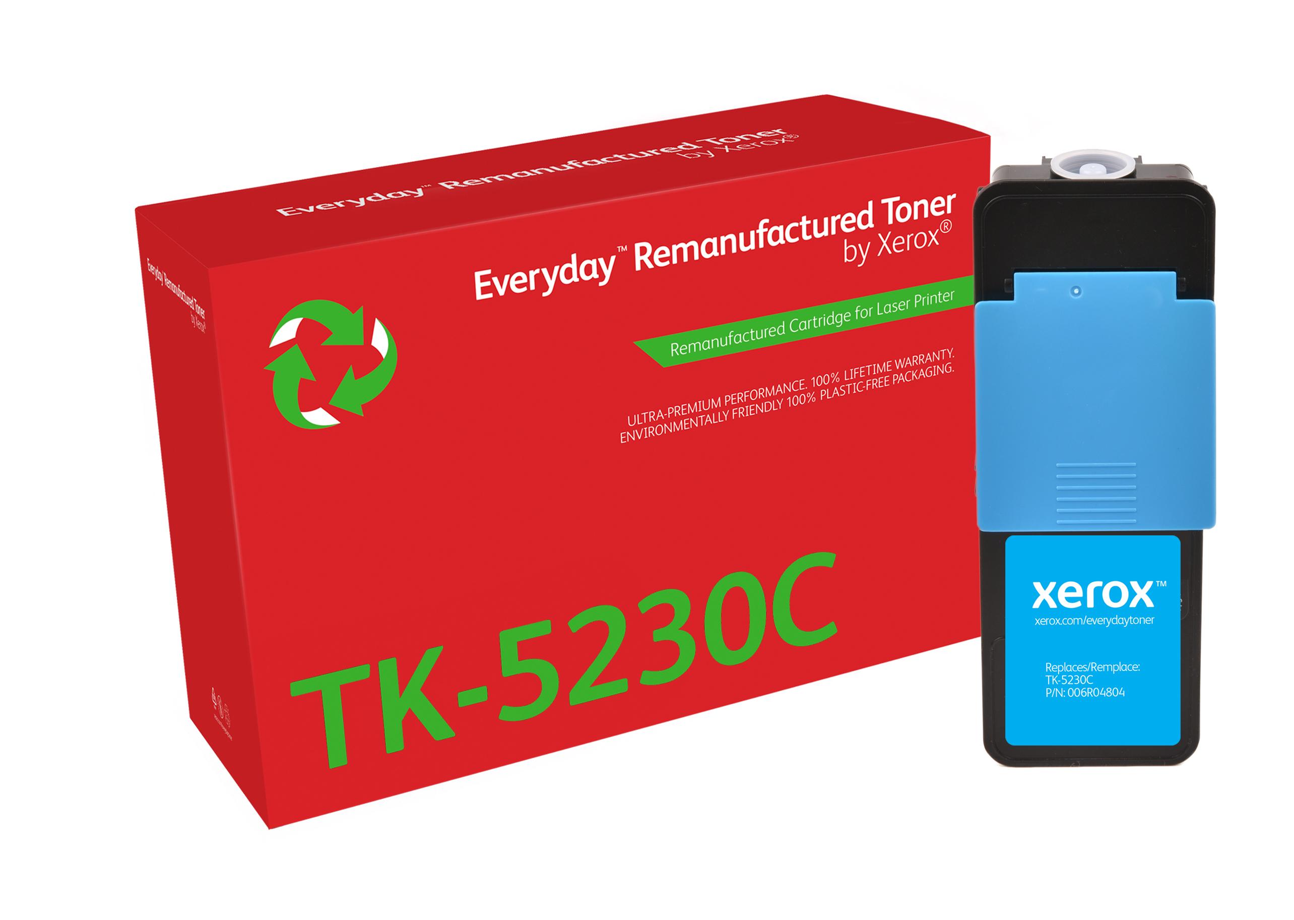 Everyday Rigenerato Toner rigenerato Everyday di Xerox Ciano compatibile con Kyocera TK-5230C Capacità standard