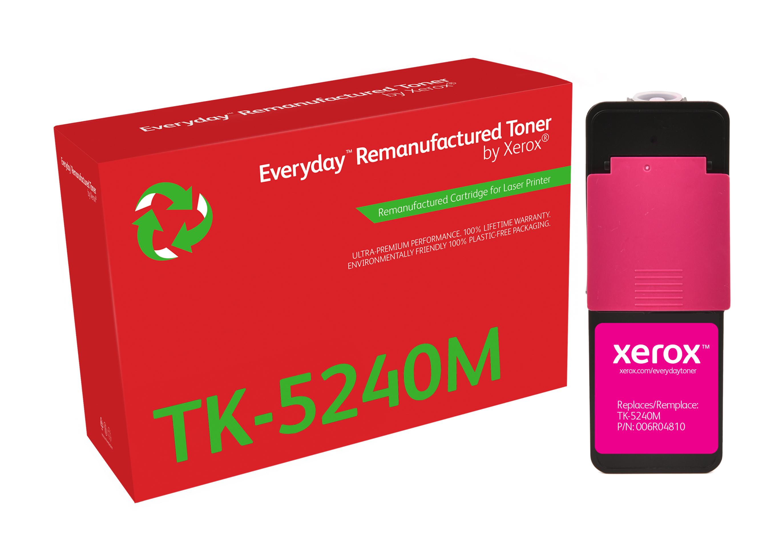 Everyday Rigenerato Toner rigenerato Everyday di Xerox Magenta compatibile con Kyocera TK-5240M Capacità standard