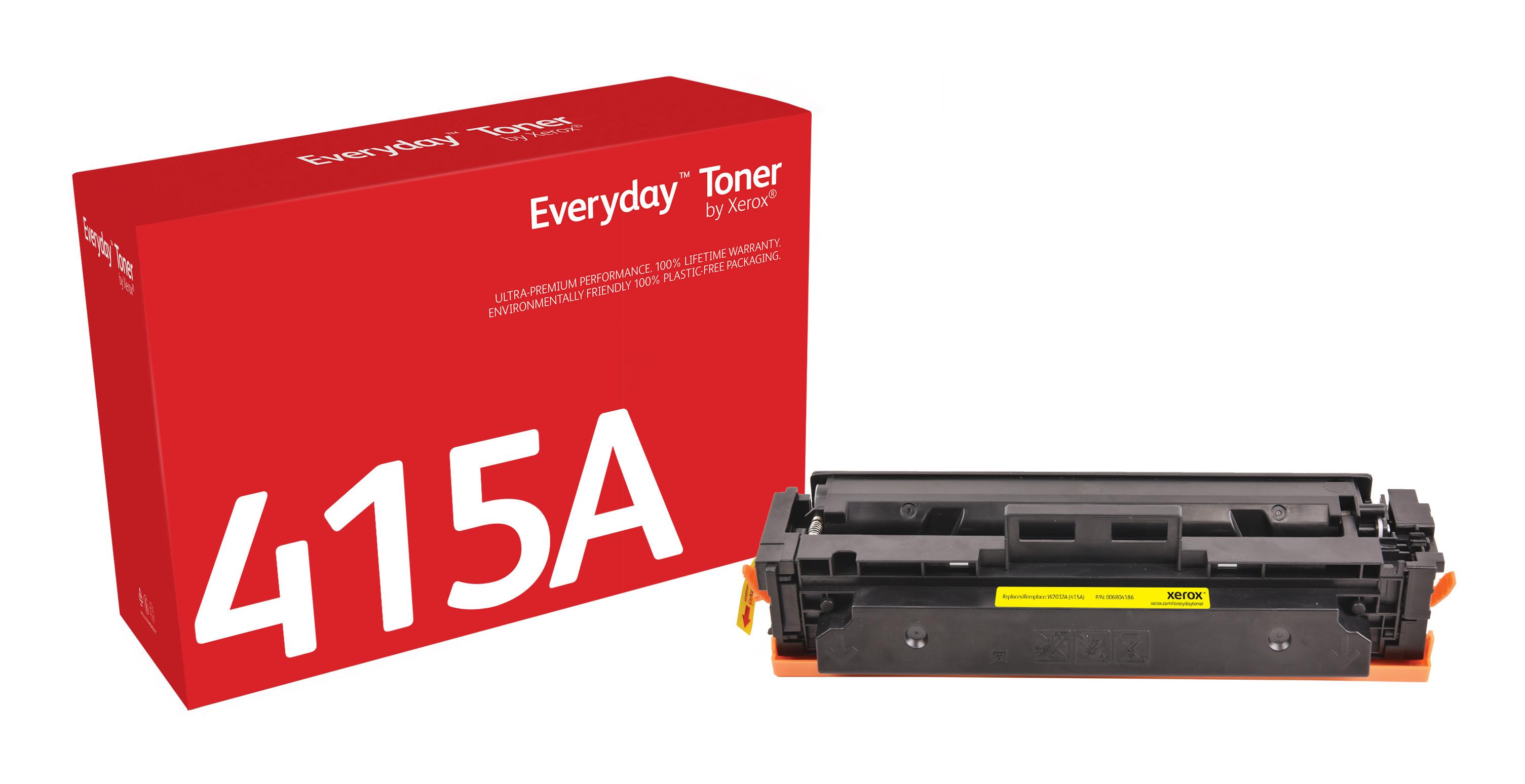 W2032AHP 415AYellowEveryday Yellow Toner compatible with HP 415A (W2032A) Standard CapacityHP Color LaserJet Pro M454 MFP M479