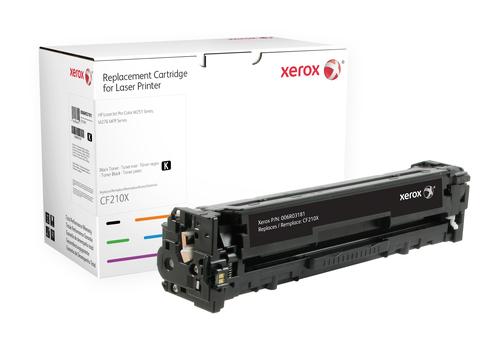 Cartuccia toner Xerox nero. Equivalente a un HP CF210X. Compatibile con HP LaserJet Pro 200 M251, LaserJet Pro 200 MFP M276