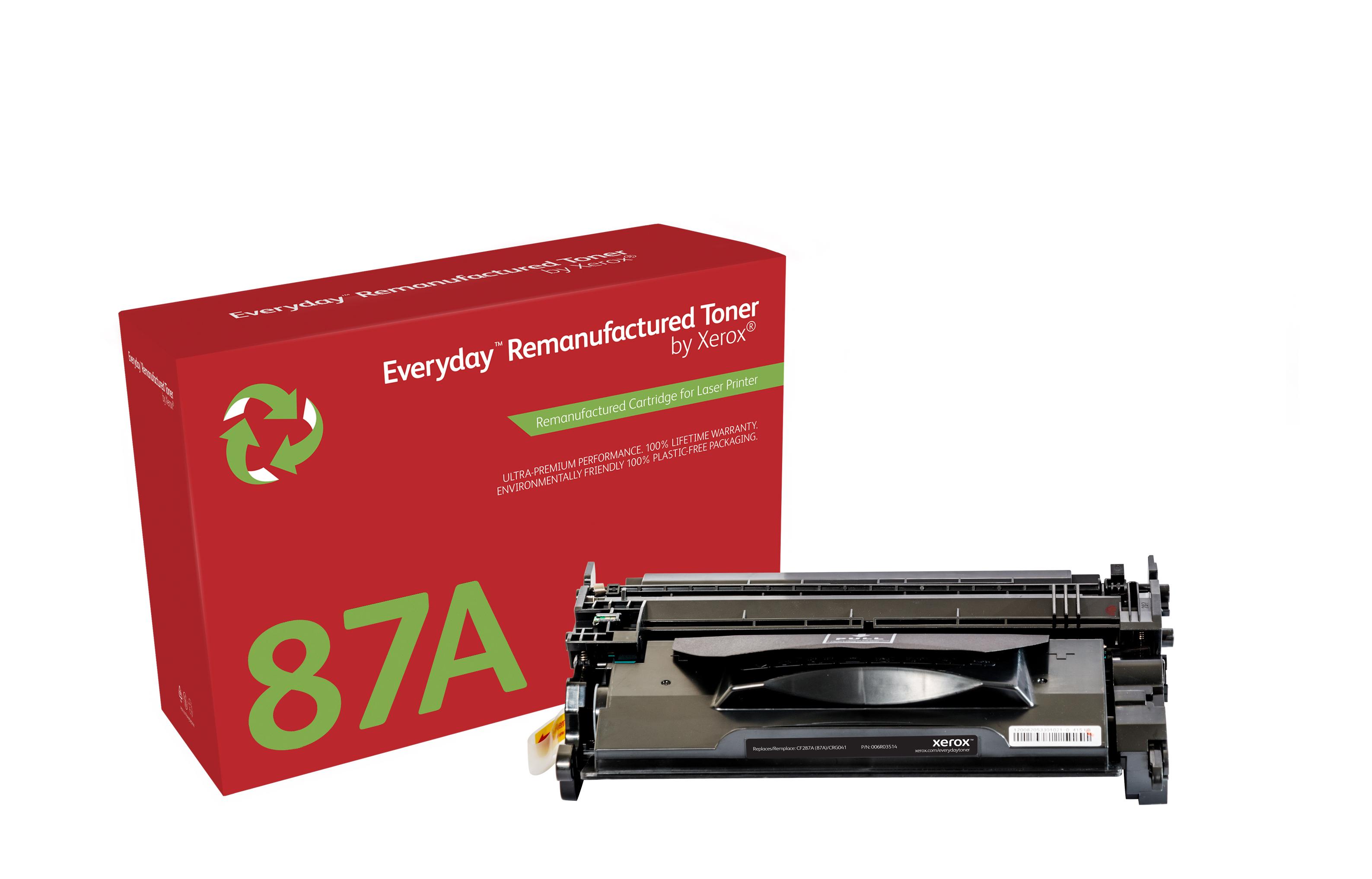 Toner rigenerato ogni giorno Xerox Black sostituisce HP 87A (CF287A)