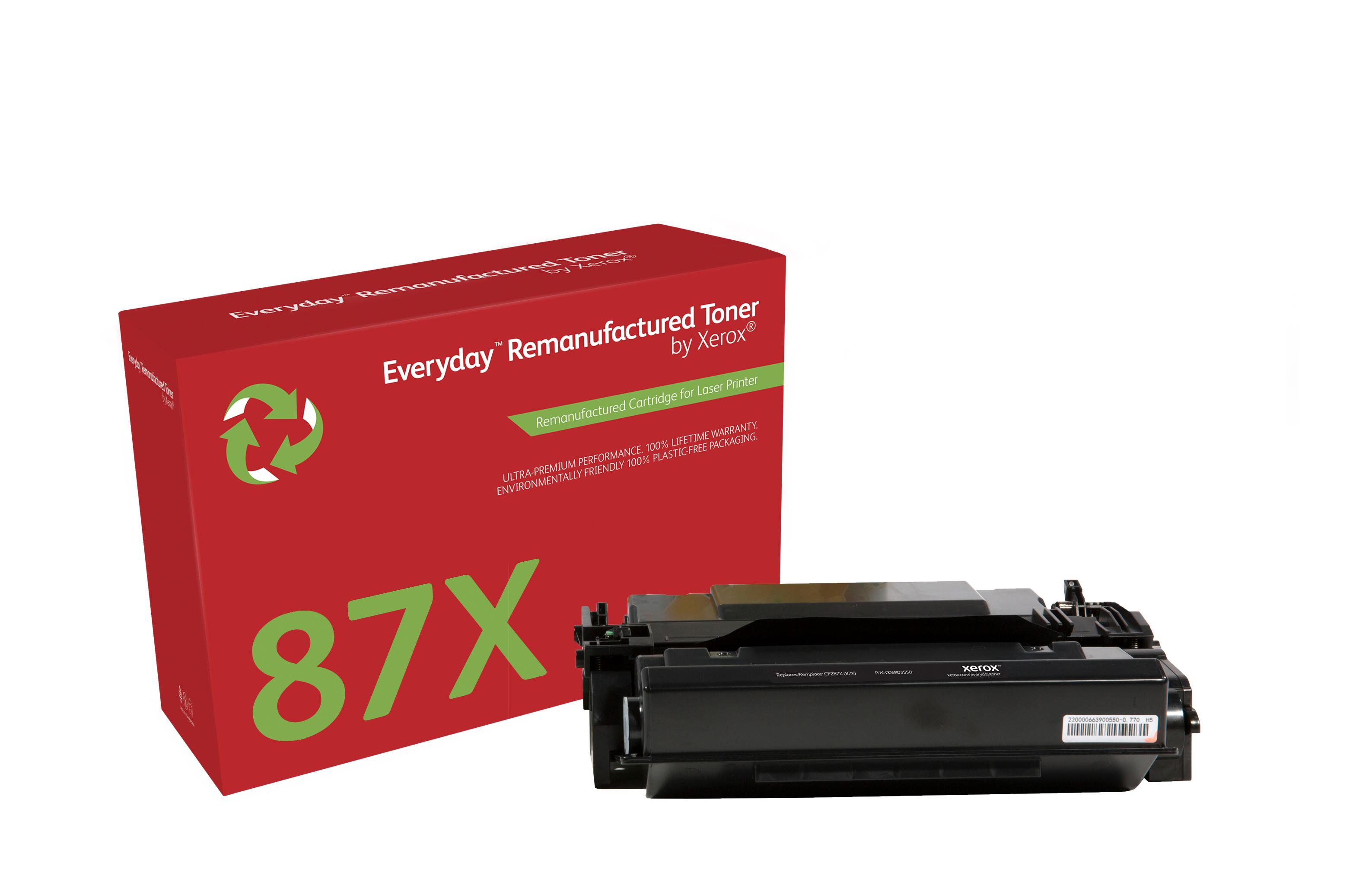 Everyday Toner rigenerato â„¢ di Xerox Mono compatibile con HP 87X (CF287X), High capacity