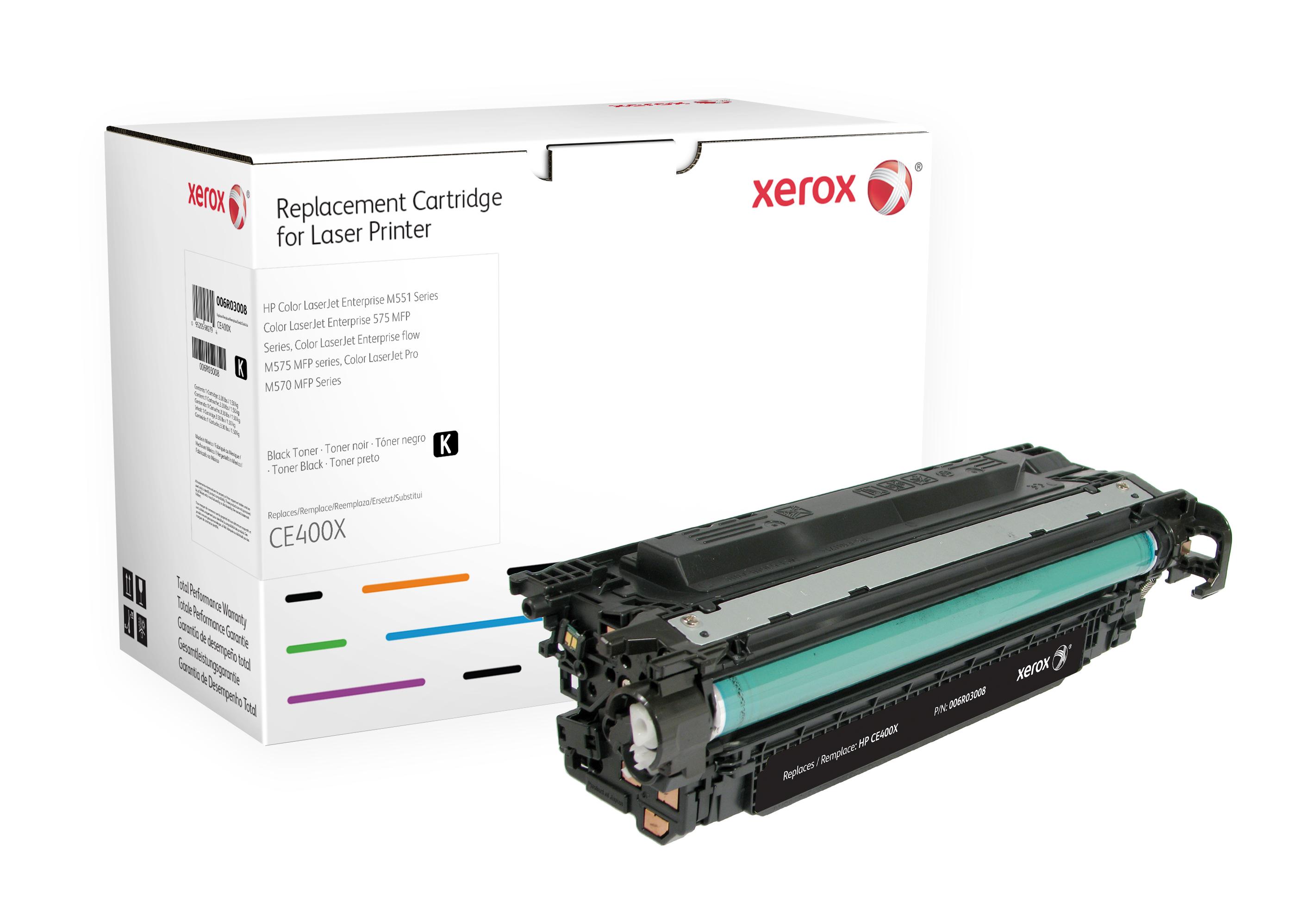 Xerox Cartuccia toner nero. Equivalente a HP CE400X. Compatibile con HP Colour LaserJet M551DN, Colour LaserJet M575