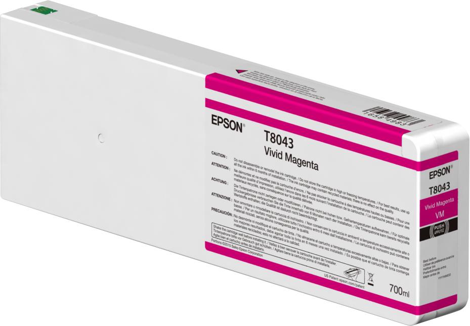 Epson Singlepack Vivid Magenta T804300 UltraChrome HDX/HD 700ml