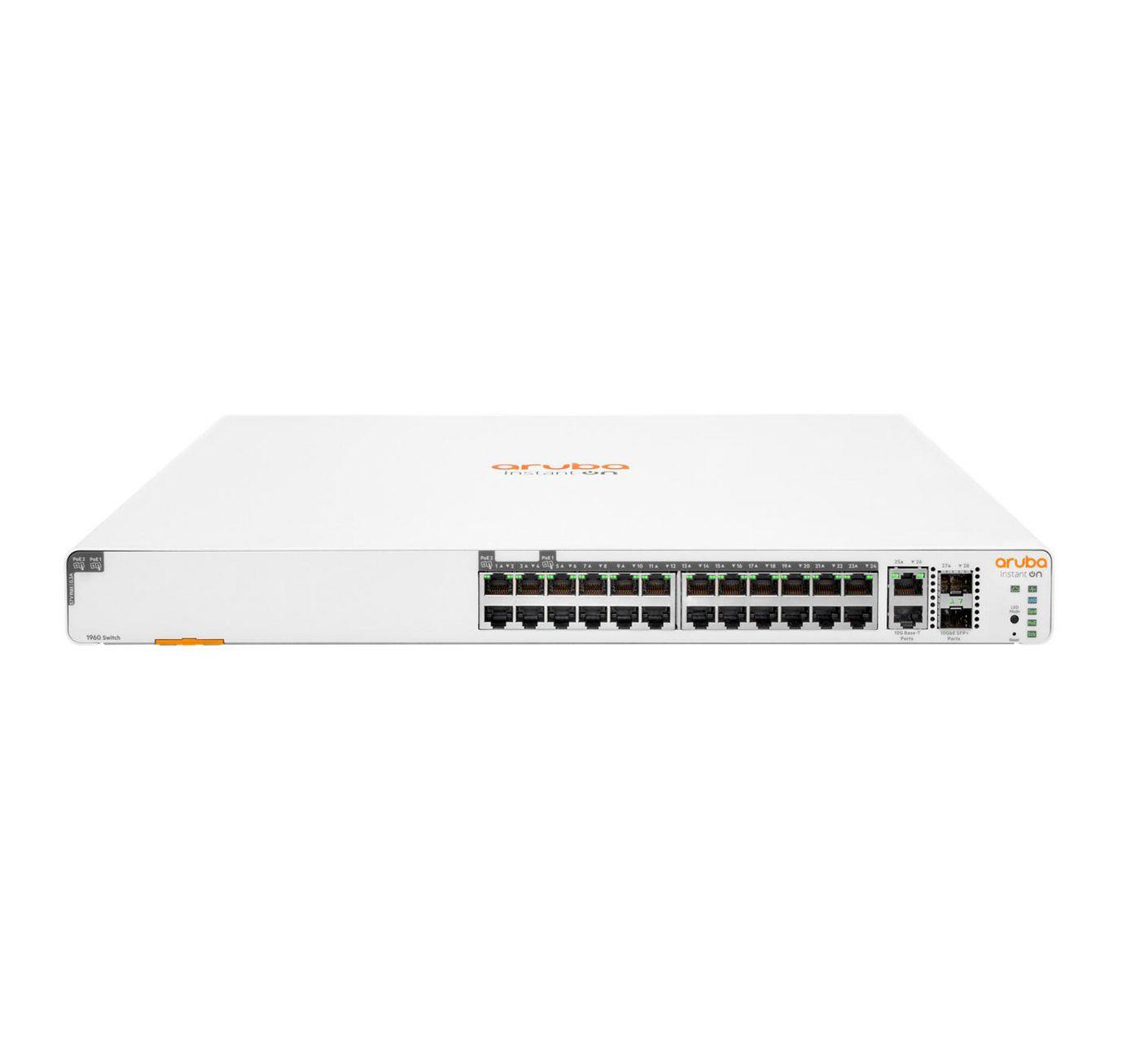 SWITCH 24P GIGABIT POE +2X10GBE+2X1 0GB SFP+ POE 370W ARUBA HPE