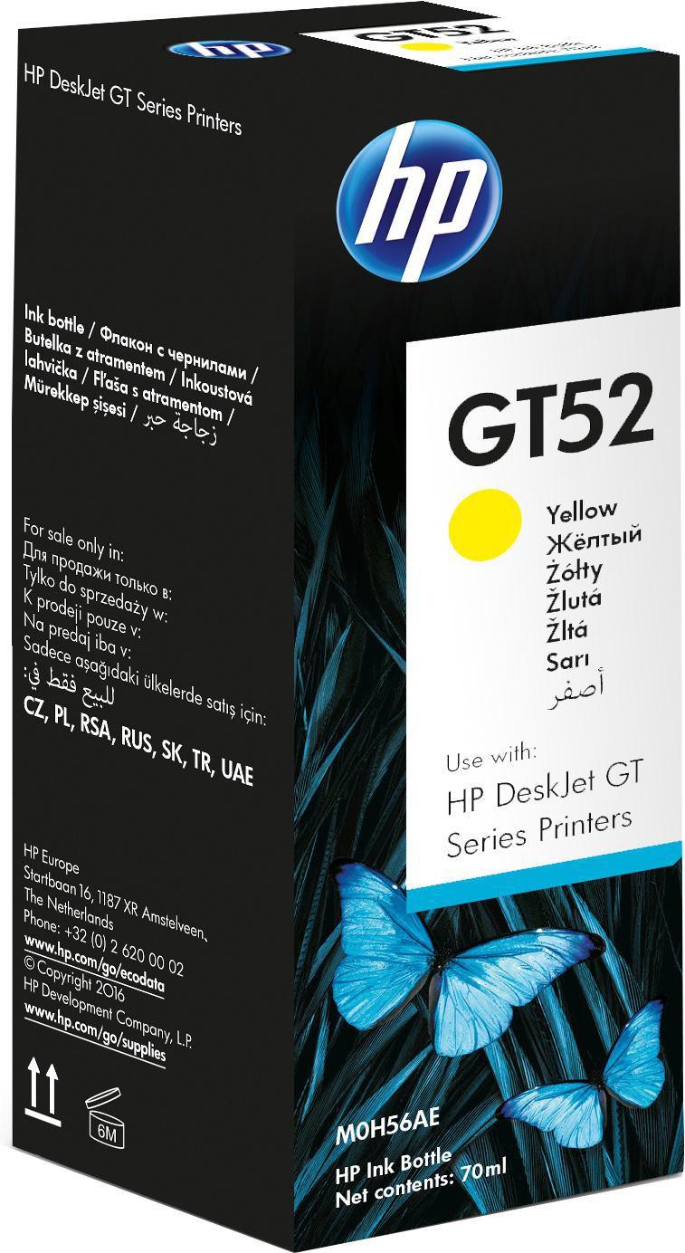 HP GT52 Yellow Ink Bottle