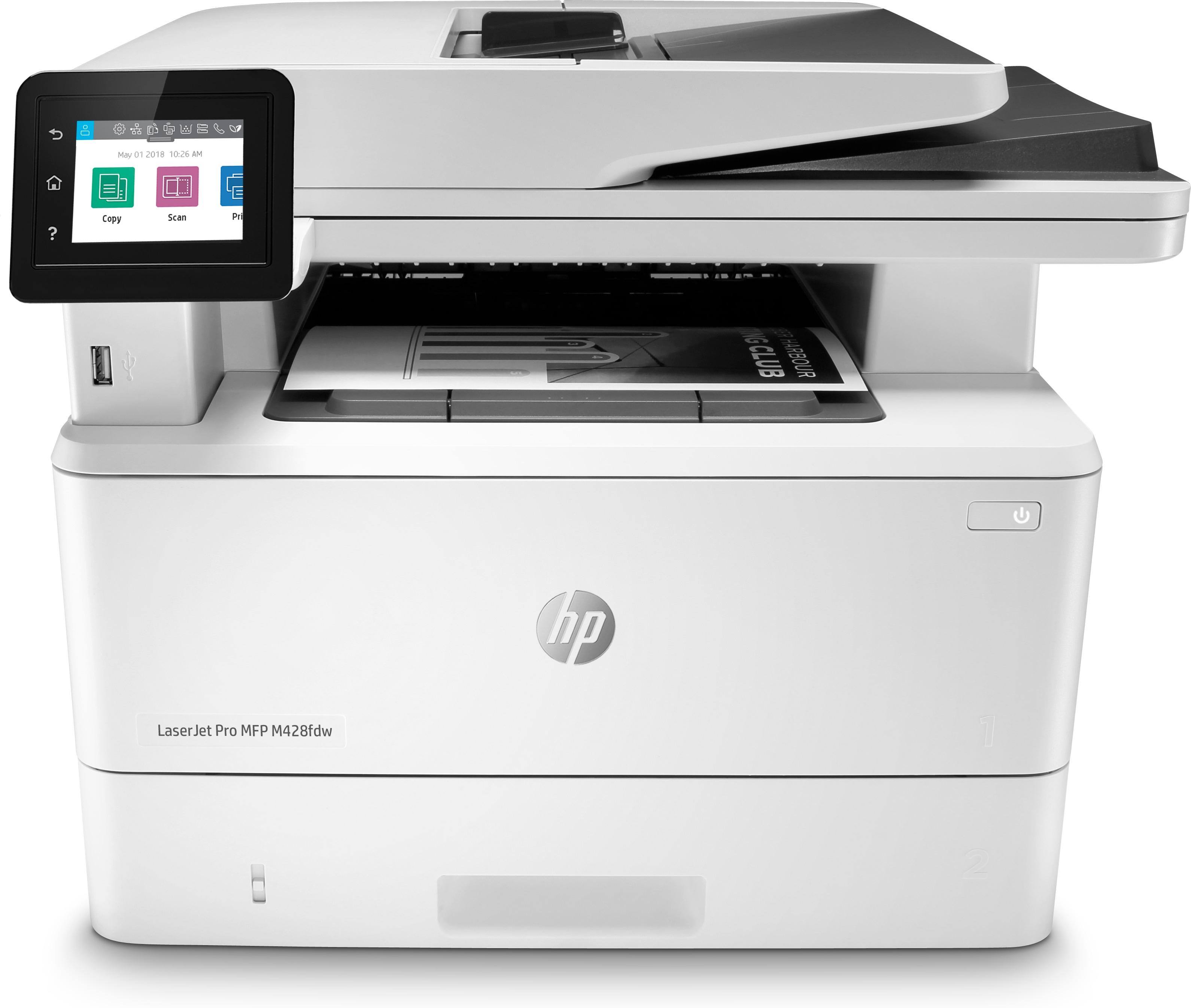 HP LaserJet Pro Stampante multifunzione M428fdw Stampa copia scansione fax e-mail scansione verso e-mail scansione fronte/retro