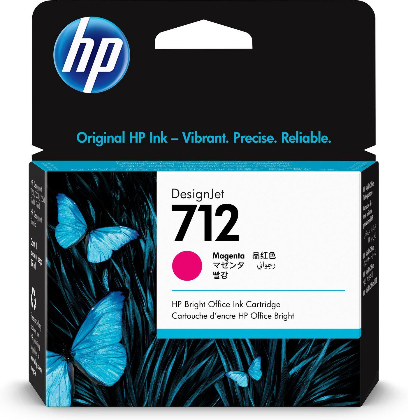 3ED68A HP 712 INK MAGENTA 29ML