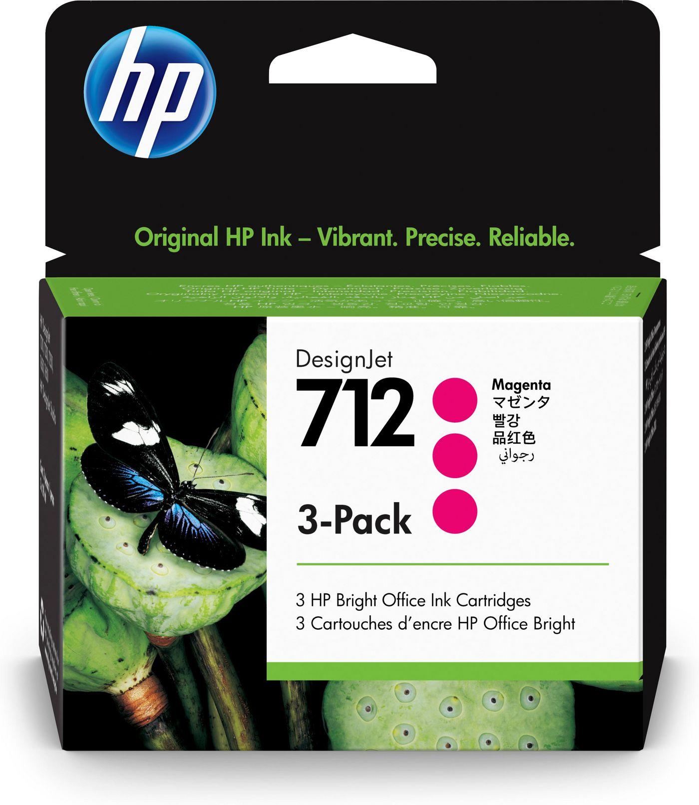 3ED78A HP 712 TRI-PACK MAGENTA 29ML