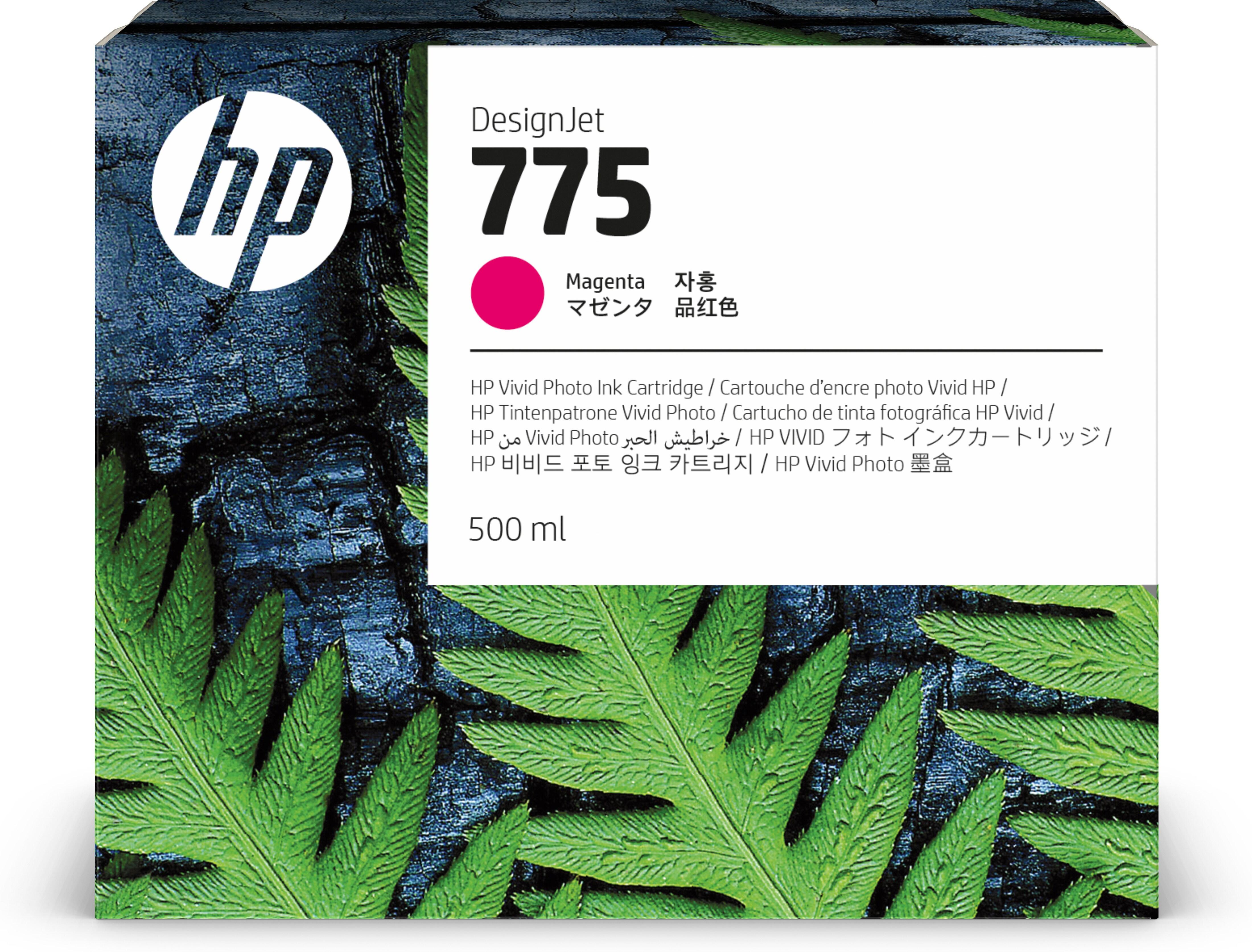 ORIGINAL HP Cartuccia d'inchiostro magenta 1XB18A 775 500ml Cartuccia di inchiostro magenta HP 775 da 500 ml