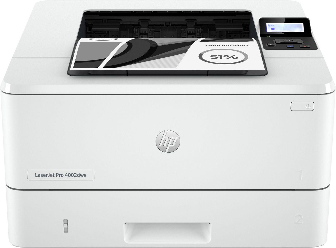 HP LaserJet Pro Stampante HP 4002dwe, Bianco e nero, Stampante per Piccole e medie imprese, Stampa, wireless HP+ idonea a HP