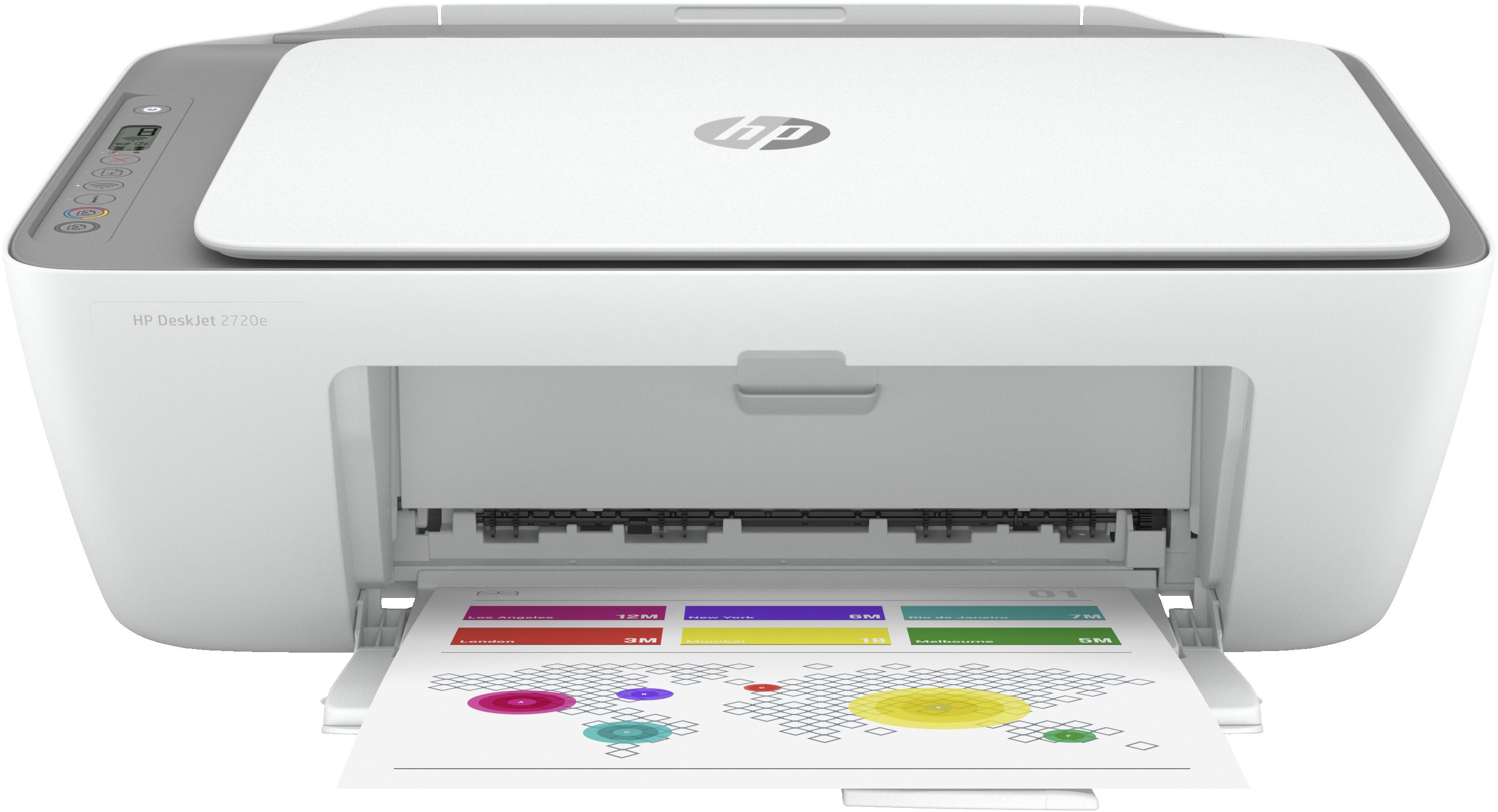 HP DeskJet Stampante multifunzione HP 2720e Colore Stampante per Casa Stampa copia scansione wireless HP idonea a HP Instant In