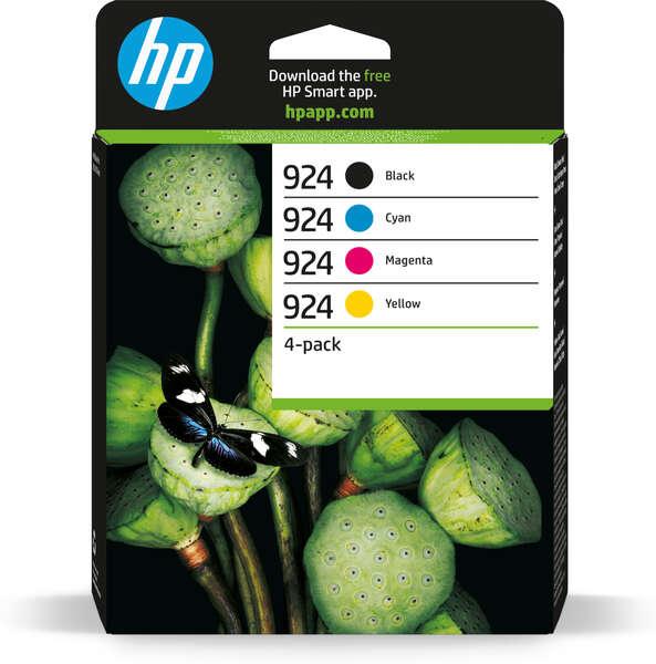 6C3Z1NE HP 924 CMYK INK CAR 4 PACK