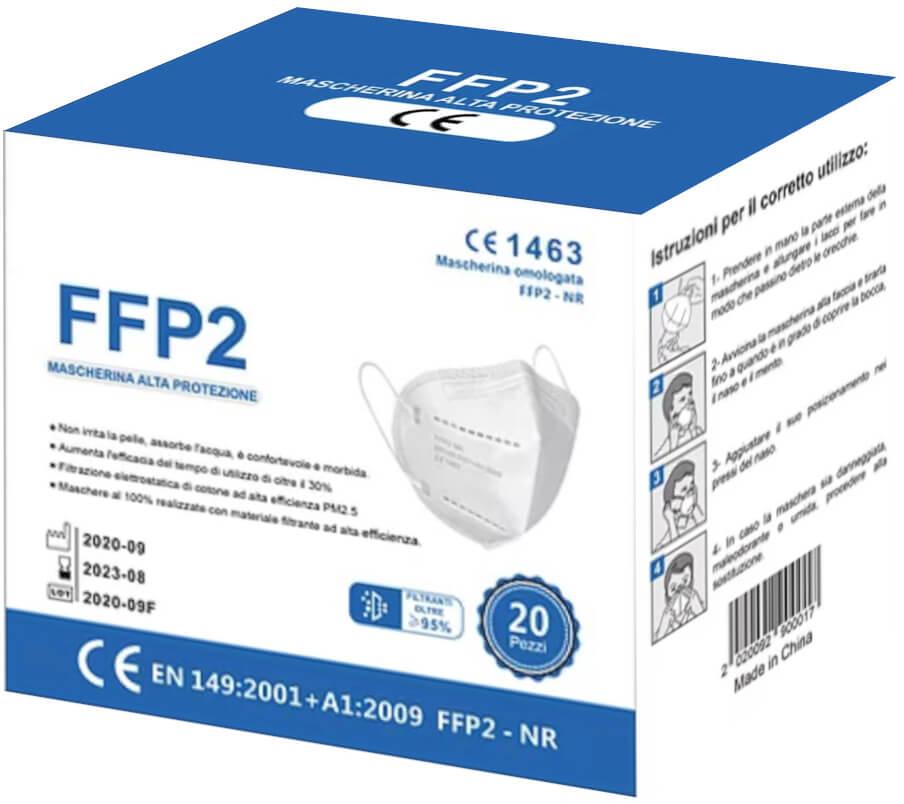 Mask 4- Lagig, FFP2, CE certificato, confezionato individualmente (1 pezzo)