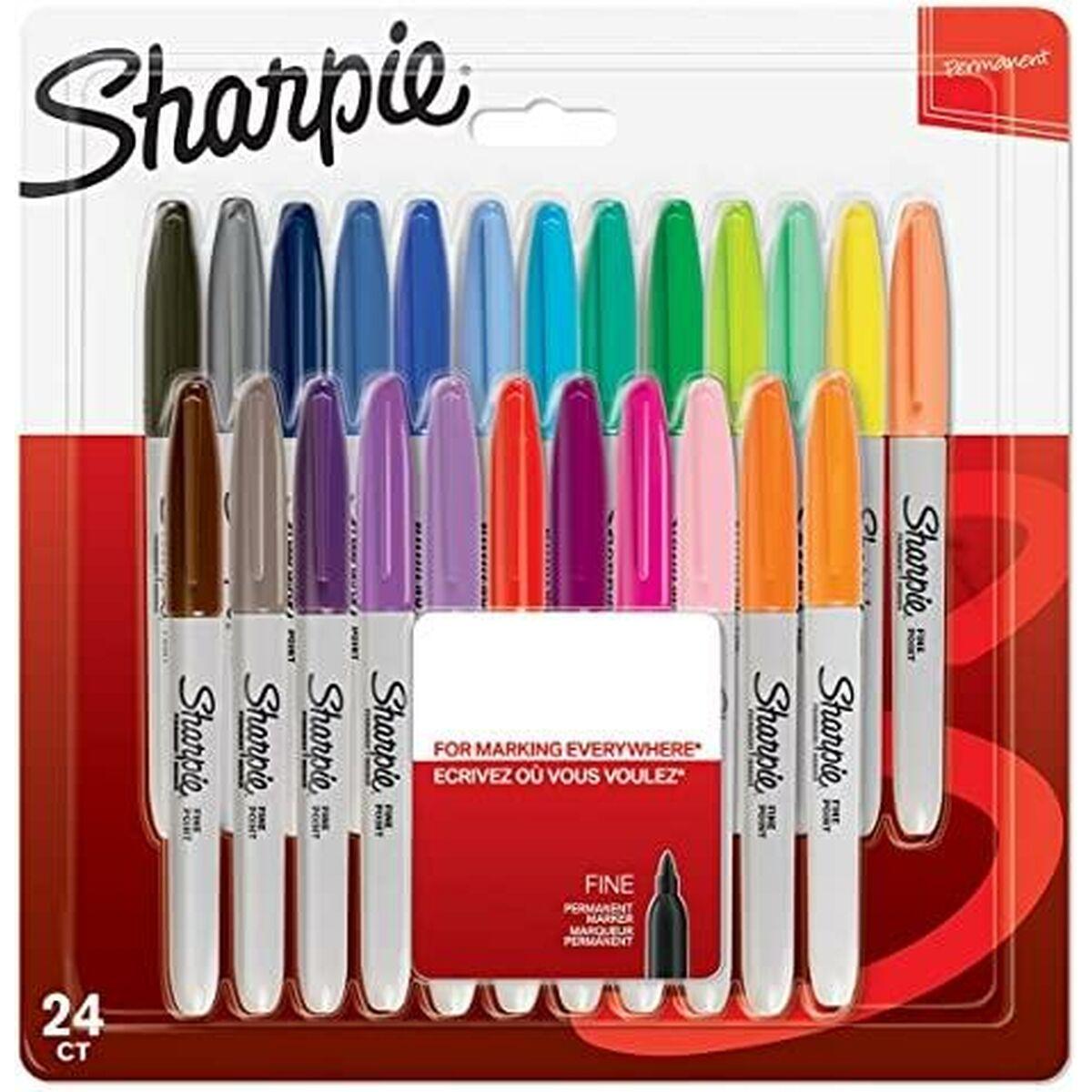 Sharpie 2065405 evidenziatore 24 pz Punta a ogiva/sottile Multicolore (Sharpie 2065405 Permanent Assorted colour Markers Fine P