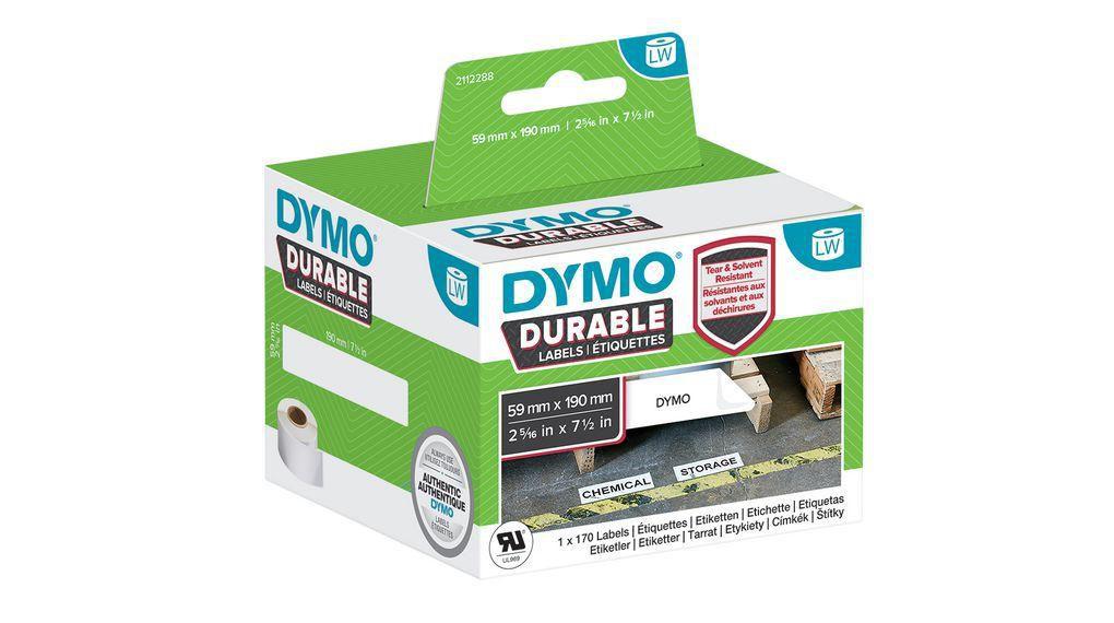 DYMO 2112288 etichetta per stampante Bianco Etichetta per stampante autoadesiva (DYMO - Polypropylene [PP] - permanent adhesive