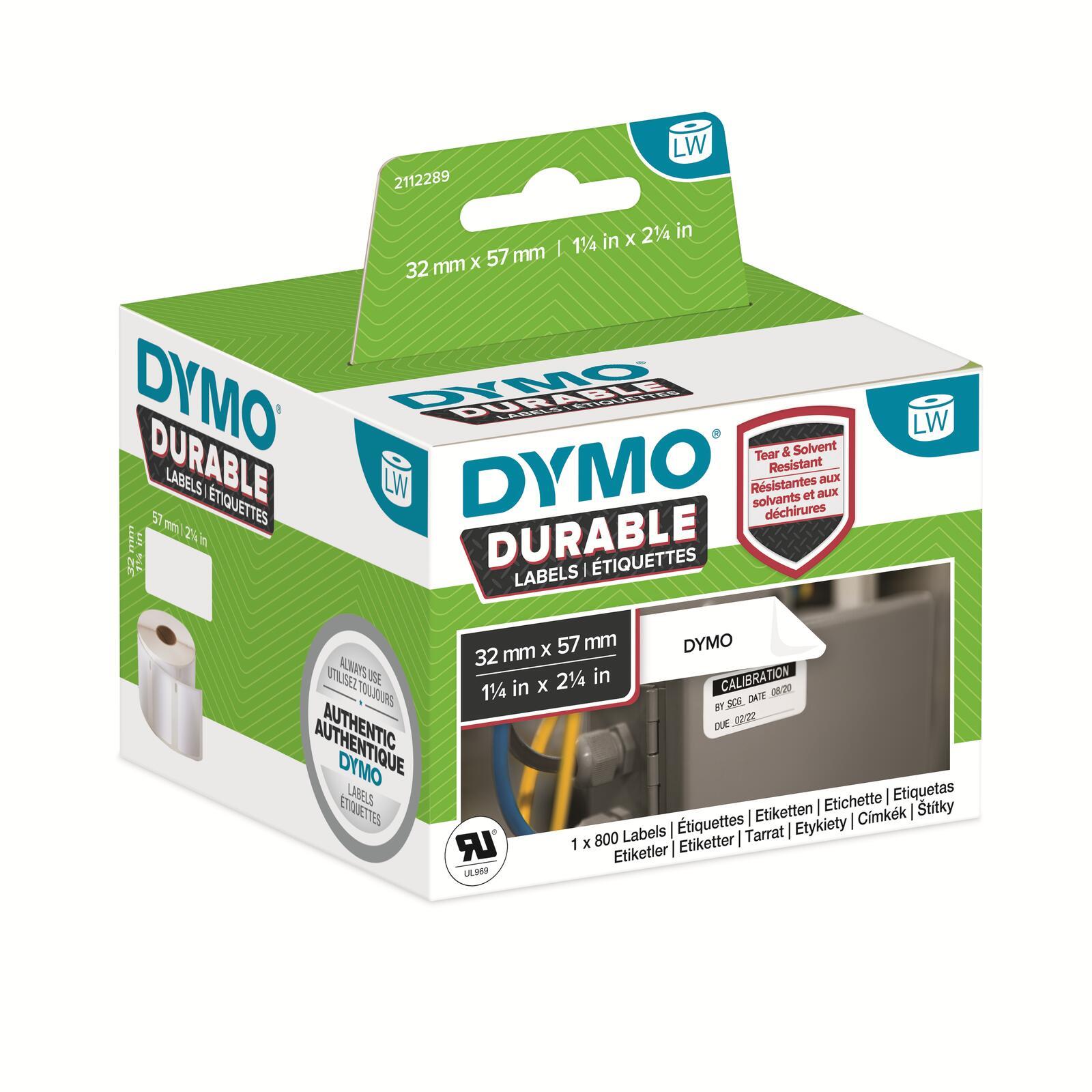 DYMO Durable Bianco Etichetta per stampante autoadesiva (LW ADRESS LABEL WHITE 32X57MM 1 - ROLL A 800 LABELS)