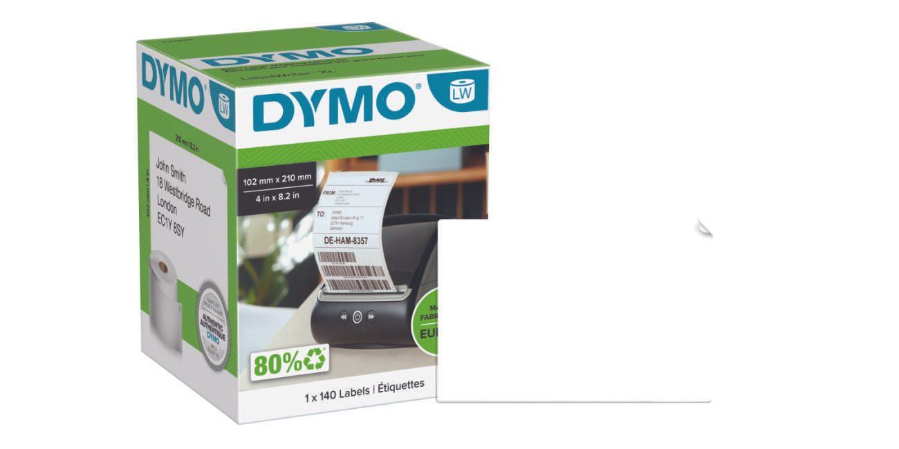 DYMO 2166659 etichetta per stampante Bianco (Dymo LabelWriter Self Adhesive DHL Shipping Labels 102x210mm [Roll of 140 Labels]