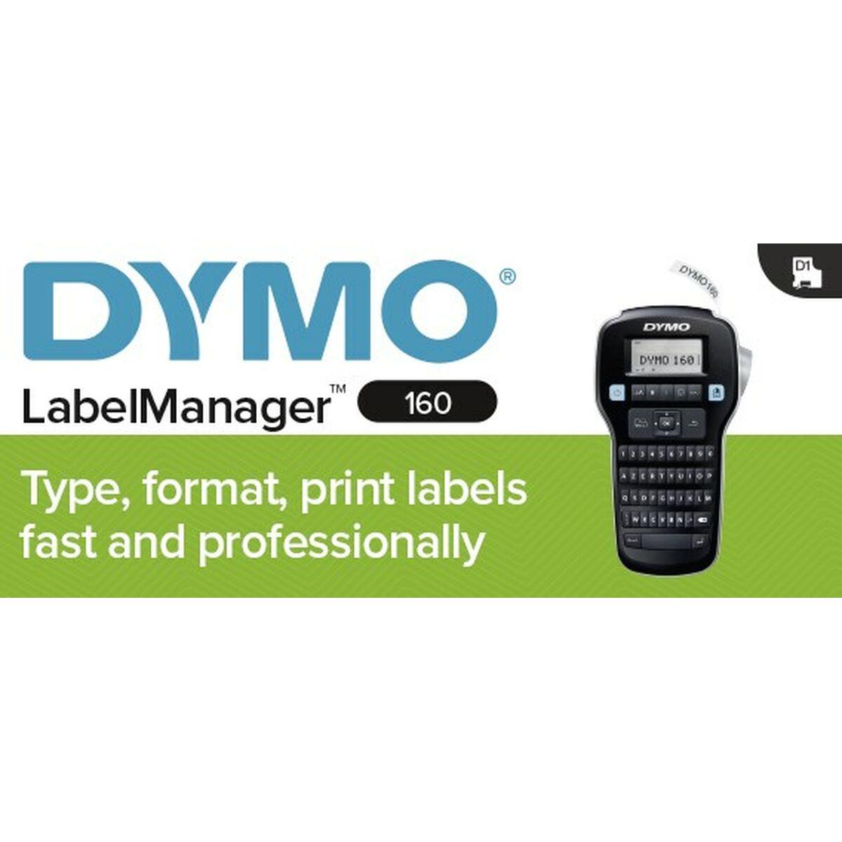 DYMO LabelManager DY LM 160 stampante per etichette [CD] Getto termico d'inchiostro 180 x 180 DPI 12 mm/s D1 QWERTY (LABEL MANA