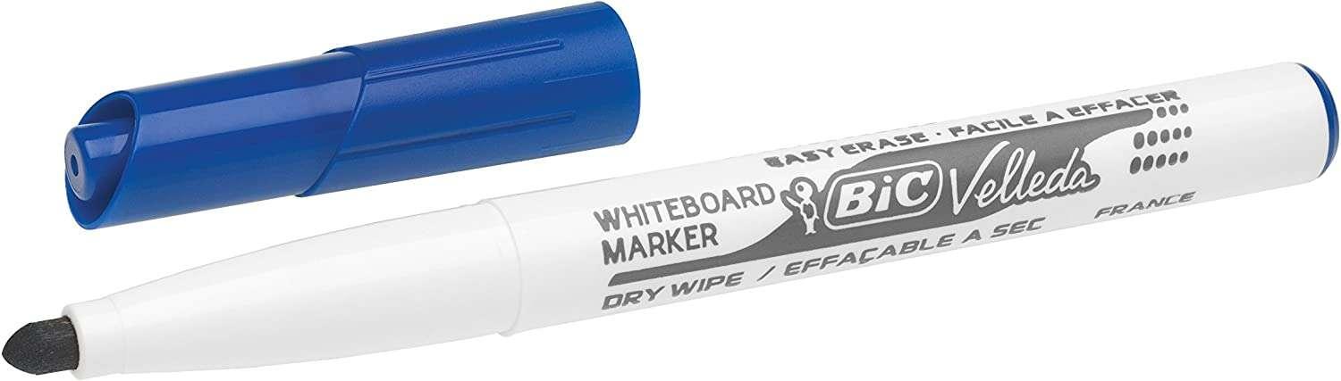 Velleda BIC 1741 Marker di scheda - Suggerimento da 4,5 mm - corsa 1,4 mm - inchiostro a base di acetone - durata ottimale - lu