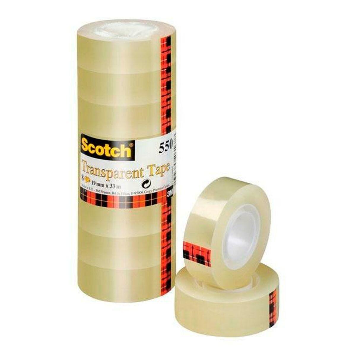 Film adesivo scozzese 19 mm x 33 m trasparente