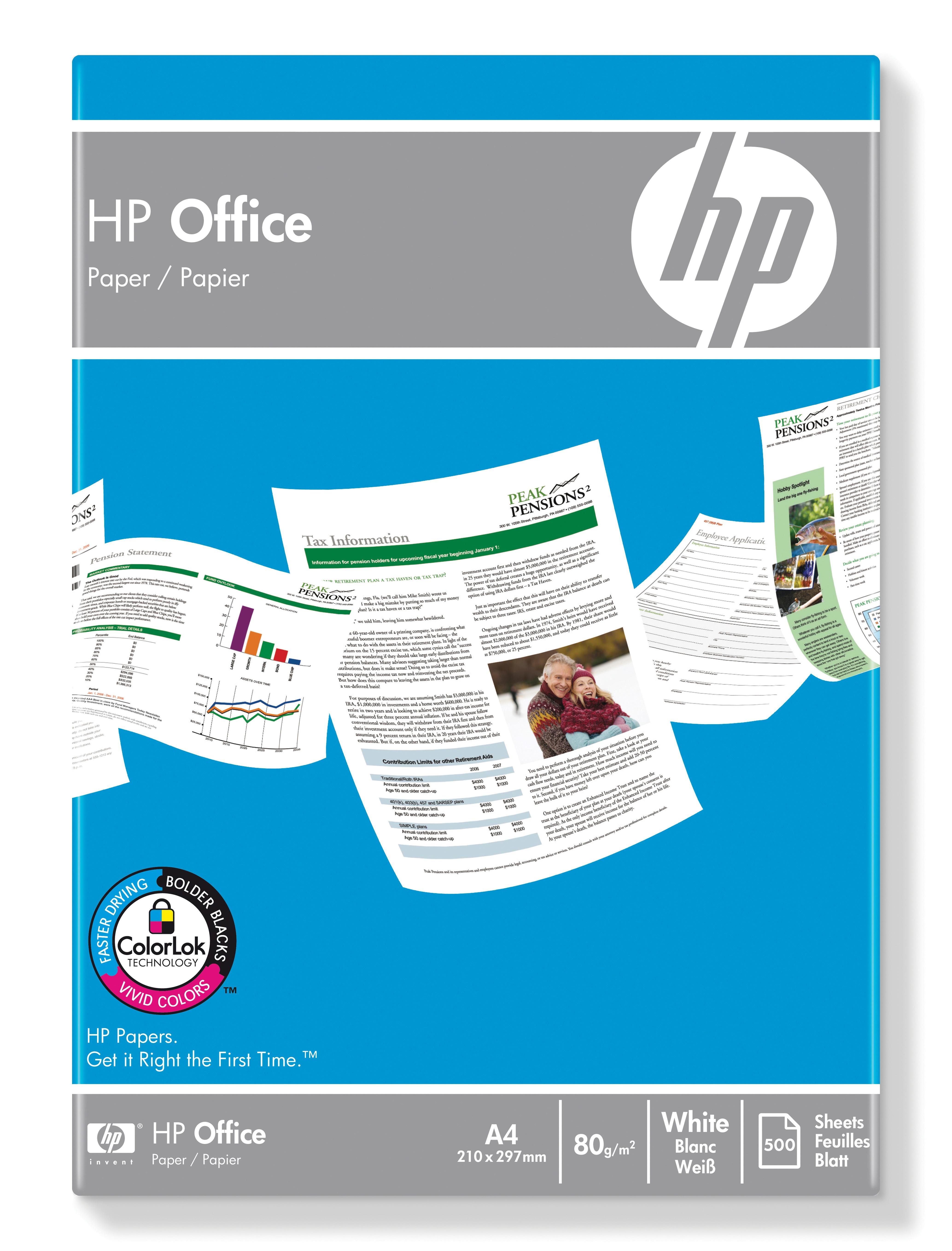 HP Confezione da 500 fogli carta da ufficio A4/210 x 297 mm