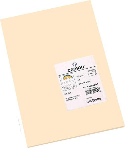 Pacchetto Tanson di 50 carte Iris A4 185G - 21x29.7 cm - Colore Cascara di oova