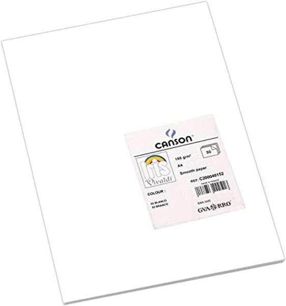 Tanson Guarro Confezione da 50 carte Iris A4 185G - 21x29,7 cm - colore bianco