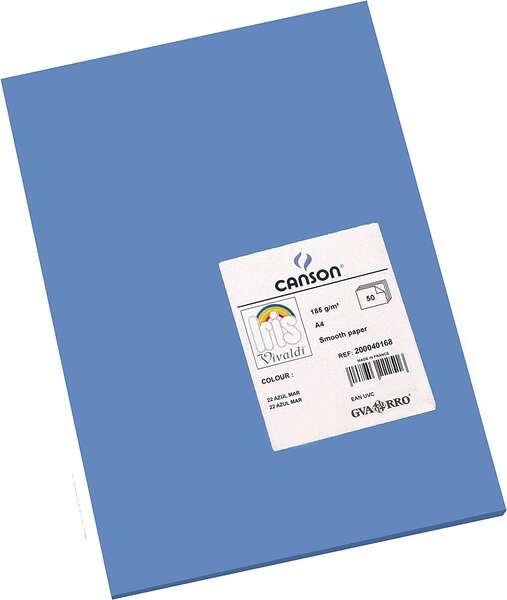 Tanson Guarro Confezione da 50 carte Iris A4 185G - 21x29,7 cm - Mar mar