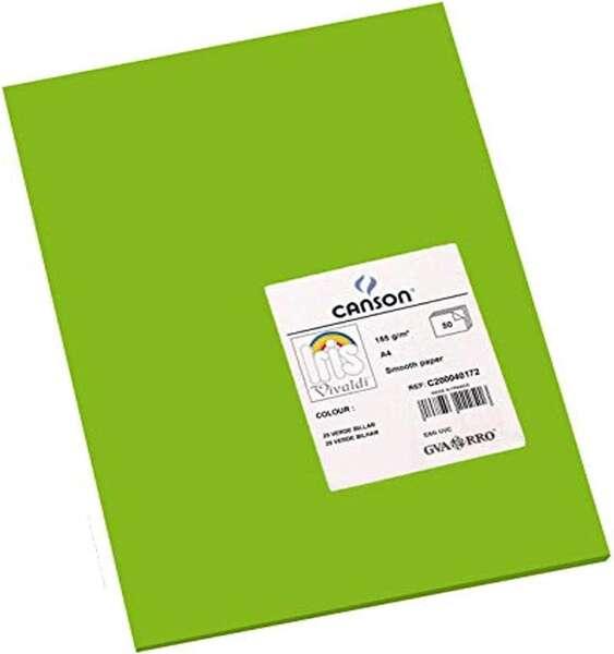 Tanson Guarro Pack di 50 carte Iris A4 185G - 21x29,7 cm - colore verde biliardo