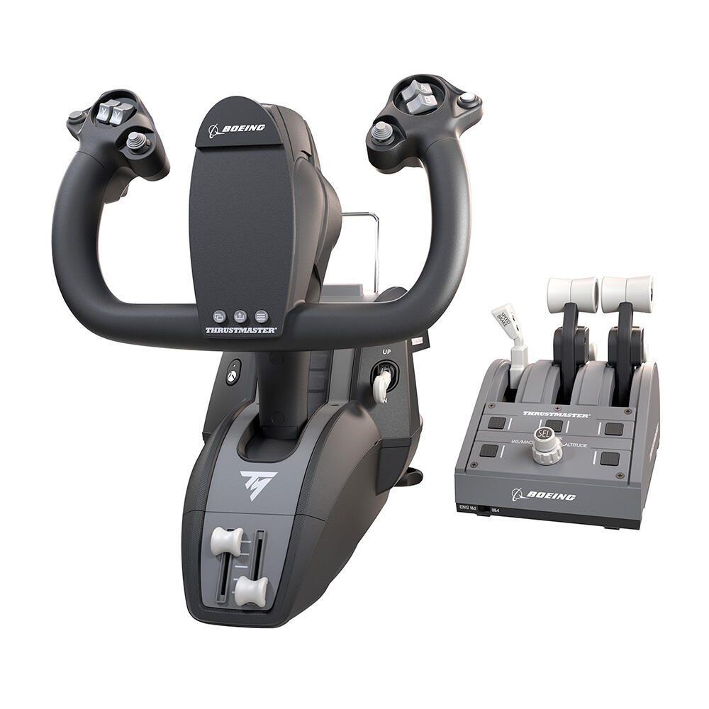 Brustmaster TCA YOKE PACK Boeing Edition con un corno di controllo e un quadrante a leva push - per PC e Xbox