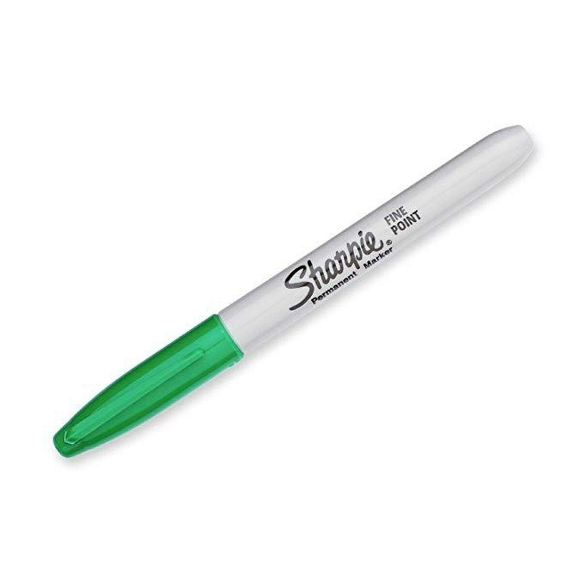 Sharpie Fine Point marcatore permanente Verde Punta sottile (Sharpie S0810960 Fine Green Permanent Pens Box of 12)