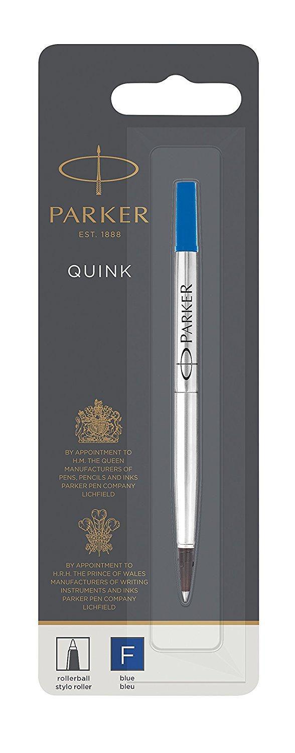 Parker Quink Rollerball Refill for Rollerball Pens Fine Blue [Single Refill] - 1950322