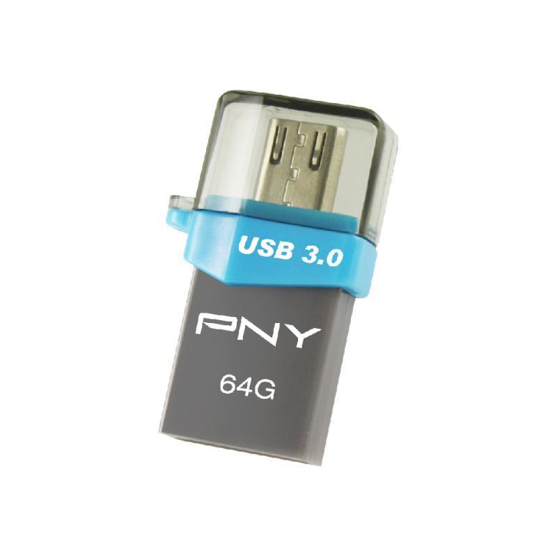 PNY OTG Duo-Link OU3 64GB unit flash USB USB Type-A / Micro-USB 3.2 Gen 1 3.1 Gen 1 Nero (While stocks last PNY 64G OTG Duo-Li