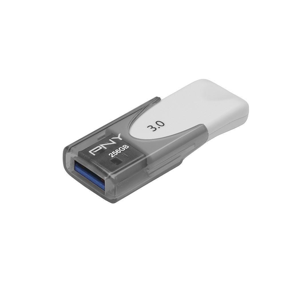 PNY ATTACHE 4 unit flash USB 256 GB USB tipo A 3.2 Gen 1 3.1 Gen 1 Grigio Bianco (PNY 256GB ATTACHE 4 3.0 - USB3.0 Sliding USB