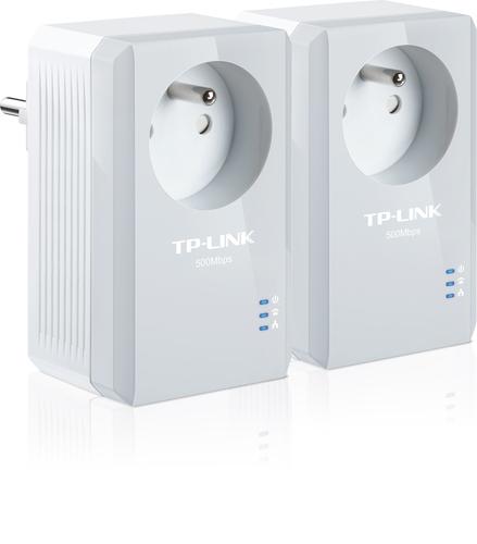 TP-LINK 500MBPS NANO POWERLINE ETHERNET ADAPTER KIT HOMEPLUG AV TWIN PACK