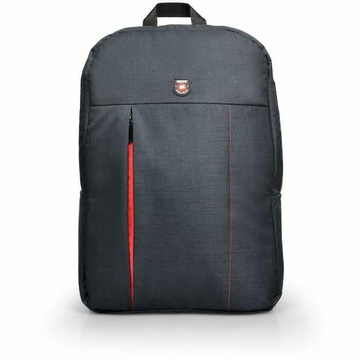 Port Designs Portland zaino Nero, Rosso Lino, Poliestere (PORTLAND BACK PACK 15,6 BK)