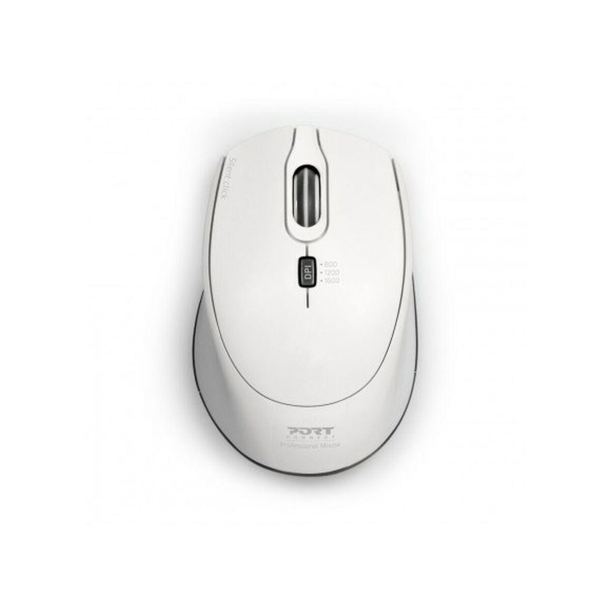 PORT DESIGNS MOUSE OFFICE PRO SILENT WIRELESS - WHITE